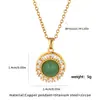 Corrente para Clavícula Flor de Jade Estilo Nacional Suave Zircônia de Alto Brilho Design Sensação Retrô de Nicho Colar Exquisito para Banquetes
