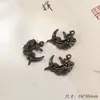 Novo estilo chinês [pingente preto fosco] pulseira de liga metálica colar acessórios DIY com contas material artesanal pingente de conta solta