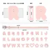 Coleira de Silicone para Animal de Estimação Nome do Animal DIY 26 Letras Coleira com Contas de Silicone Gato Animal de Estimação Coleira de Desenho Animado