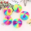 Pompom bola diy acessórios bola de pele 4 cor cor saco de roupas sapatos e chapéus acessórios rodada bola de pele pingente de telefone móvel acessórios