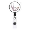 Hebilla para insignia de médico y enfermera, gran oferta en Amazon, con estetoscopio de amor, hebilla de fácil extracción, insignia telescópica, hebilla de identificación de fácil extracción