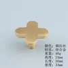 Manija de Puerta Moderna en Forma de Corazón, Manija de Agujero Único de Latón Cepillado Dorado de Lujo Ligero para Armario Infantil, Colección de Manijas para Muebles de Cajón
