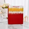 Bolsas de Presente Douradas Elegantes em Estilo Executivo, Sacolas de Papel Simples e Bonitas com Alça de Mão e Toque de Luxo, Adequadas para Presentes e Lembrancinhas de Amigos