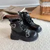 Botas de Moda Estilo Martin para Niños 2026 Otoño/Invierno Nuevo Estilo Botas para Niños Elegantes Casuales Botas Cortas Versátiles para Niños Medianos y Mayores Botas de Piel