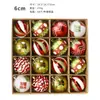 Set de Bolas de Navidad para Árbol de Navidad con 16 Decoraciones Navideñas Pintadas, 6 cm, de Cruce de Fronteras, Nuevo Producto