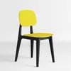 Silla de Plástico con Respaldo Creativo Macaron Nórdico para Uso en Casa, Silla de Comedor de Lujo Ligero, Silla de Ocio Moderna y Simple, Apilable