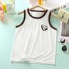 Colete Infantil de Tencel Tipo Fino de Verão Sem Mangas Desenho Animado Meninos e Meninas Lyocell Fresco Suspensório Base Sem Costura