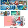 Tarjetas de Felicitación Navideñas Populares Transfronterizas Multiserie Hechas a Mano con Diamantes Juego de 9 Piezas con Sobres Pegatina de Diamante Dibujos Animados Juego de 6 Piezas