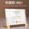 Porta-Retrato Acrílico de Mesa para Certificados Honorários, Porta-Certificado de Autorização, Porta-Retrato A4 de Madeira, Porta-Certificado de Premiação