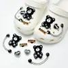 Buraco sapatos acessórios de alta qualidade ervilhas sapatos sapatos flor decorativo fivela diy acessórios jóias chinelos fivela removível sapato fivela