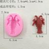 Molde de Silicone para Chocolate Fondant Caranguejo Lagosta Sapo Molde DIY Aromaterapia Gesso Vela Ferramenta de Argila