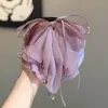 Accesorio de alta gama vintage para el cabello con lazo de malla, pinza de garra para coleta alta, tocado moderno y elegante, nuevo modelo 2026