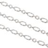 Cadena de acero inoxidable con forma de O y diseño de flor cruzada, estilo moderno, para hombre y mujer, collar y pulsera de acero inoxidable, bricolaje.