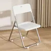 Cadeira Dobrável Simples Portátil Quarto de Aluguel Dormitório Universitário Cadeira para Computador Sala de Reuniões Treinamento Encosto Cadeira de Jantar Cadeira de Ponte
