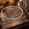 Cesta de Armazenamento Nórdica de Arame de Ferro Rattan Trançado de Ferro para Lanches Pão Frutas Cesta de Armazenamento para Sala de Estar