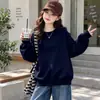 Otoño 2026 Nueva Sudadera Redonda para Niñas Corazón de Amor Moda Elegante Tallas Mediana y Grande Niñas Manga Larga Cálida Superior Invierno
