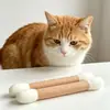 Brinquedo para Gato com Cotonete de Algodão e Feltro com Catnip Varinha Gigante para Gasto de Energia Autoentretenimento Ferramenta de Alívio de Estresse Brinquedo para Gato