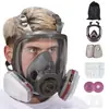 Mascarilla Facial Completa Profesional a Prueba de Polvo, Protección de Sellado Facial Completo, Barrera contra Polvo y Gases, Adecuada para Operaciones Industriales y Escenas Químicas