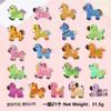 Pegatinas de Tela Bordadas Autoadhesivas de Pony de Dibujos Animados Elemento del Año del Caballo Logo Bordado Ropa Equipaje Funda de Teléfono Móvil Pegatinas Decorativas