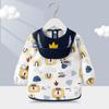 Bata para Bebé, Babero Infantil para Comer, Ropa de Abrigo Otoño e Invierno, Delantal Impermeable de Manga Larga, Alimento Complementario para Bebé, Bolsillo para Arroz, Ropa Protectora de Uso Inverso