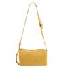 Nueva Bolsa para Teléfono Móvil de Otoño e Invierno, Bolso Cilíndrico Retro de Gamuza Suave y Cuero, Bolso Cubo, Bolso de Hombro Cruzado para Mujer