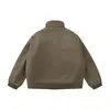 Ropa para Hombre Beijie 2025 Invierno Nuevo Cuello Alto Chaqueta de Vuelo Chaqueta de Algodón Marca de Tendencia para Hombre Ropa de Trabajo Chaqueta de Algodón Chaqueta de Algodón de Color Sólido