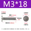 Tornillo de cabeza hexagonal plana CM de acero inoxidable 304, cabeza delgada, tornillo de cabeza plana grande C M2M2.5M3M4M5M6M8