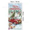Exclusiva transfronteriza, popular serie de cortinas de puerta y telas colgantes navideñas, con impresiones de alta definición del Grinch, árboles de Navidad y decoraciones festivas