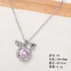 Colar de Coração Moda Simples Versátil Corrente para Clavícula Feminina High-End Pingente de Lua Colar de Borboleta Acessórios Verão Feminino