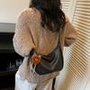 Bolsa Tote Feminina Grande Capacidade Outono Transversal 2025 Nova Vintage Versátil High-End Ombro Único Bolsa de Trabalho