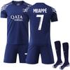 2024-25 Nuevo Traje Deportivo 10 Dembele Ropa de Fútbol de Club 30 Messi París Tres de Visitante