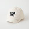 Touca de Bebê Estilo Outono e Inverno Boné Bico de Pato Letra Versátil Tendência Unissex Touca Quente Boné de Baseball Infantil Espessado de Inverno