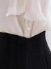 Shorts de Veludo Cotelê Preto Feminino Outono e Inverno Cintura Alta Emagrecedor Versátil Moda Calça de Roupa Externa Perna Larga Pequena Calça Casual
