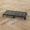 Bandeja rectangular para macetas móviles, hierro forjado con ruedas, ruedas universales, transpirable, engrosada, tamaño grande, base cuadrada para plantas verdes