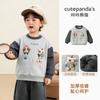 Suéteres de Terciopelo para Niños Kaka Panda Ropa de Invierno para Niñas Tops Cálidos de Invierno para Bebés Ropa de Bebé Ropa para Bebés y Niños