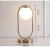 Mesa de Cabeceira Romântica Minimalista Moderna Nórdica para Quarto Lâmpada de Vidro com uma Atmosfera de Luxo Leve, Luminária de Mesa Decorativa Criativa Controlada por Toque