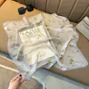 Pañuelo Cuadrado Pequeño 100% Seda de Morera para Mujer, Bufanda para el Cuello Estilo Nuevo, Pañuelo Delgado de Verano para Proteger del Sol para Mamá