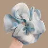 Goma para el pelo tipo scrunchie oversized de estilo coreano con múltiples capas, liga para el pelo de estilo perezoso, cuerda para coleta, accesorio para el pelo de alta gama