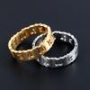 Personalidad Moda Anillo de Pareja para Hombre y Mujer Mentalidad de Seis Caracteres Anillo de Acero de Titanio Anillo Hueco Anillo SA835