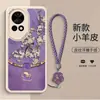 Funda Directa de Fábrica para Teléfono Móvil para Huawei nova15Pro Piel de Cordero Estilo Chino Flor y Pájaro con Correa de Mano Cobertura Completa