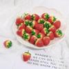 Colgante acrílico con forma de fresa y cereza de resina de fruta, hecho a mano, para hacer tú mismo, pendientes, pulseras y accesorios.