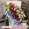 Flores artificiales de alta calidad, incluyendo arreglos florales simulados y nomeolvides, al por mayor para ventas transfronterizas, adecuadas para decoraciones de paredes de fondo de hotel y bodas