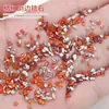 Atacado Âmbar Caramelo Mini Zircônia Plana Joia para Unhas Laranja Maillard Marquise Gota d'Água Decoração para Nail Art