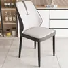 Silla Nórdica Simple Silla con Respaldo de Lujo Ligero Moderno Italiano Silla de Comedor para el Hogar Silla para Mesa de Comedor de Hotel Taburete de Restaurante Metal