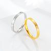 Anillo Ins Avanzado Sensic para Mujer Anillo de Nicho Francés Trendy Combinable Anillo de Pareja con Letra Inglesa Europea y Americana