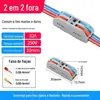 Conector de fio elétrico multi-função de duas posições com terminal rápido PCT SPL-12345 4 quadrados dois em dois