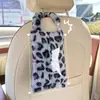 Nueva Caja de Pañuelos para Coche, Bolsa de Pañuelos para Coche Colgante con Estampado de Leopardo, Caja de Pañuelos Creativa para Decoración de Coche
