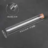 Tubo de Incenso de Vidro, Porta Incenso Altamente Transparente, Varetas de Incenso de Agarwood e Sândalo, Suporte para Varetas de Incenso, Rolha de Madeira, Recipiente de Teste para Incenso