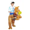 Amazon Disfraz de Caballo Inflable Caballo de Performance Personaje de Escenario Atrezo Disfraz Caballo con Silla Roja Halloween Transfronterizo