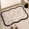 Tapete de Chão de Lama Diatomácea Tapete Absorvente de Água para Banheiro Tapete para Porta de Banheiro Secagem Rápida Antiderrapante Tapete para Pés Tapete de Banheiro Tapete de Entrada